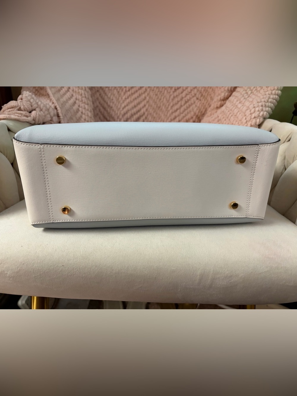 Authentic Kate Spade Serena Color Blocked Leather Satchel Purse Bag EUC Pristine - Picture 5 of 7